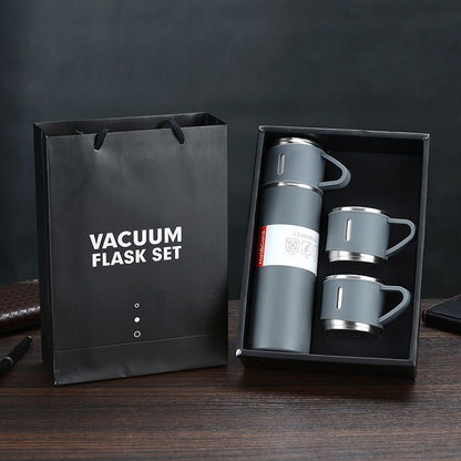 Stainless Steel Vacuum Flask Set