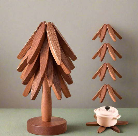 Wooden Tree Heat-Proof Trivet