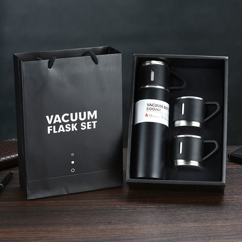 Stainless Steel Vacuum Flask Set