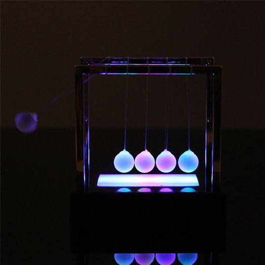 LED Newton's Cradle Kinetic Energy Desk Toy