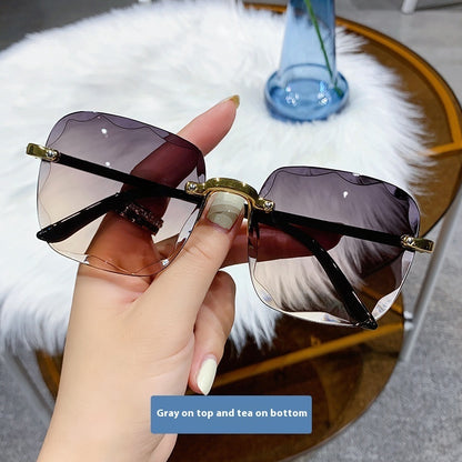 Rimless Gradient Sunglasses