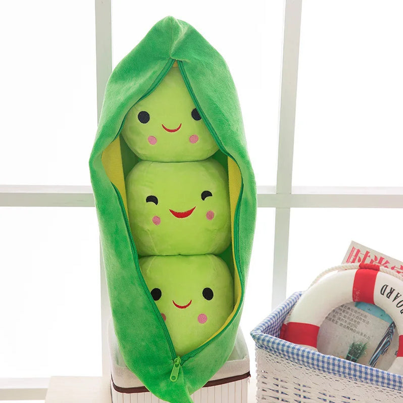 Pea Pod Plush Pillow - 25cm