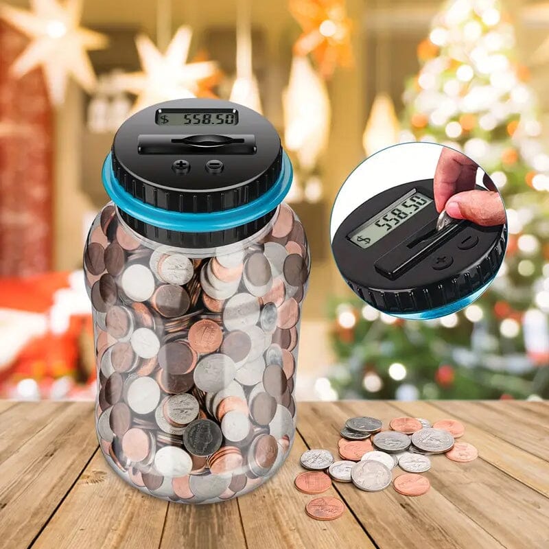 Digital Coin Counter Jar