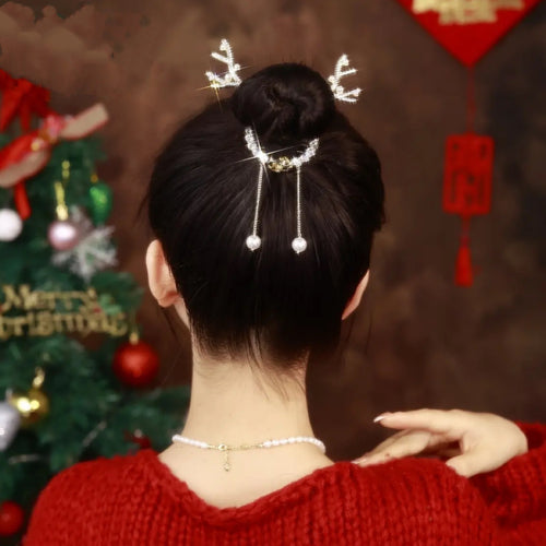 Christmas Deer Antler Hair Clip for Women