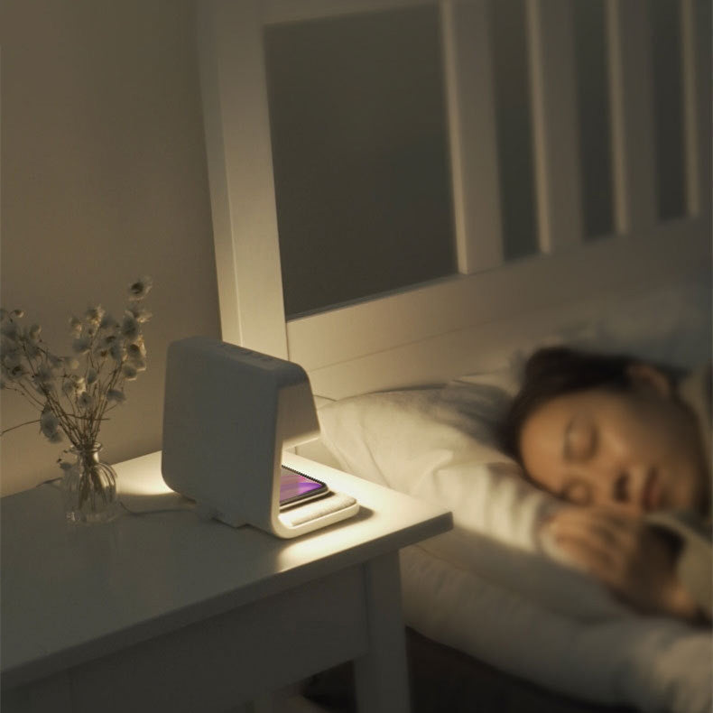 3-in-1 Bedside Lamp with Wireless Charger