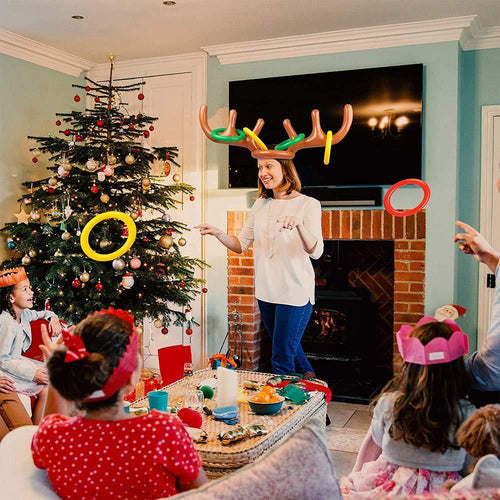 Inflatable Reindeer Antler Ring Toss Game