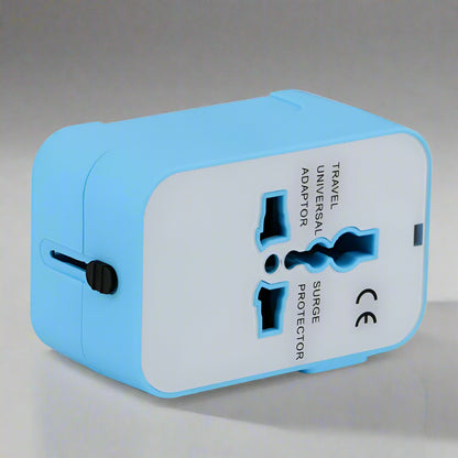 Universal Travel Adapter with Dual USB Ports