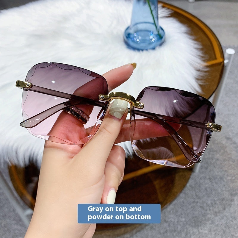 Rimless Gradient Sunglasses