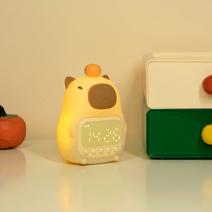 Capybara Rechargeable Night Light Alarm Clock