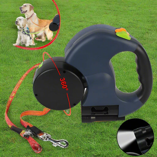 Retractable Dual Dog Leash