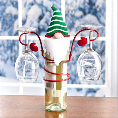 Christmas Wine Bottle & Glass Holder