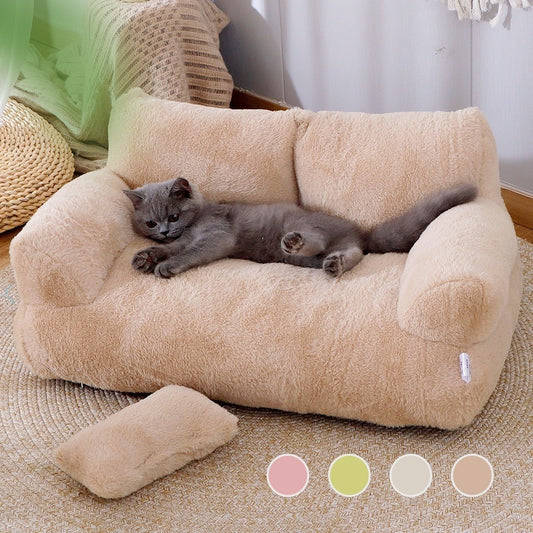 Plush Winter Pet Sofa Bed