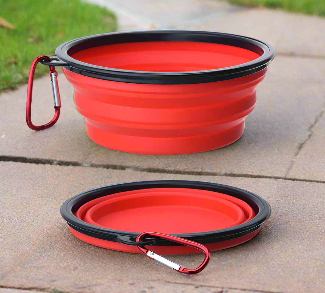 Portable Folding Pet Bowl with Keychain