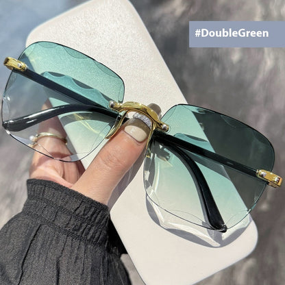 Rimless Gradient Sunglasses