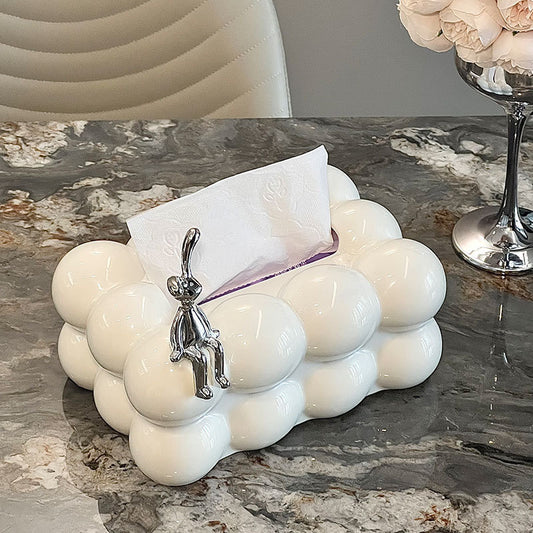 Cloud-Shaped Acrylic Tissue Box Cover