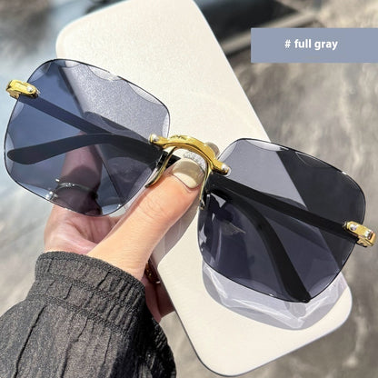 Rimless Gradient Sunglasses