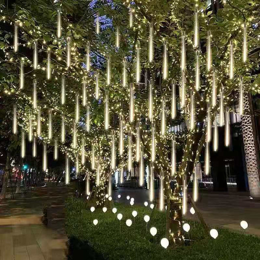 LED Meteor Shower Icicle String Lights