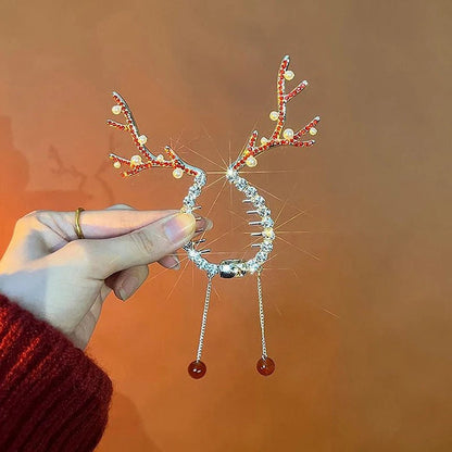 Christmas Deer Antler Hair Clip for Women