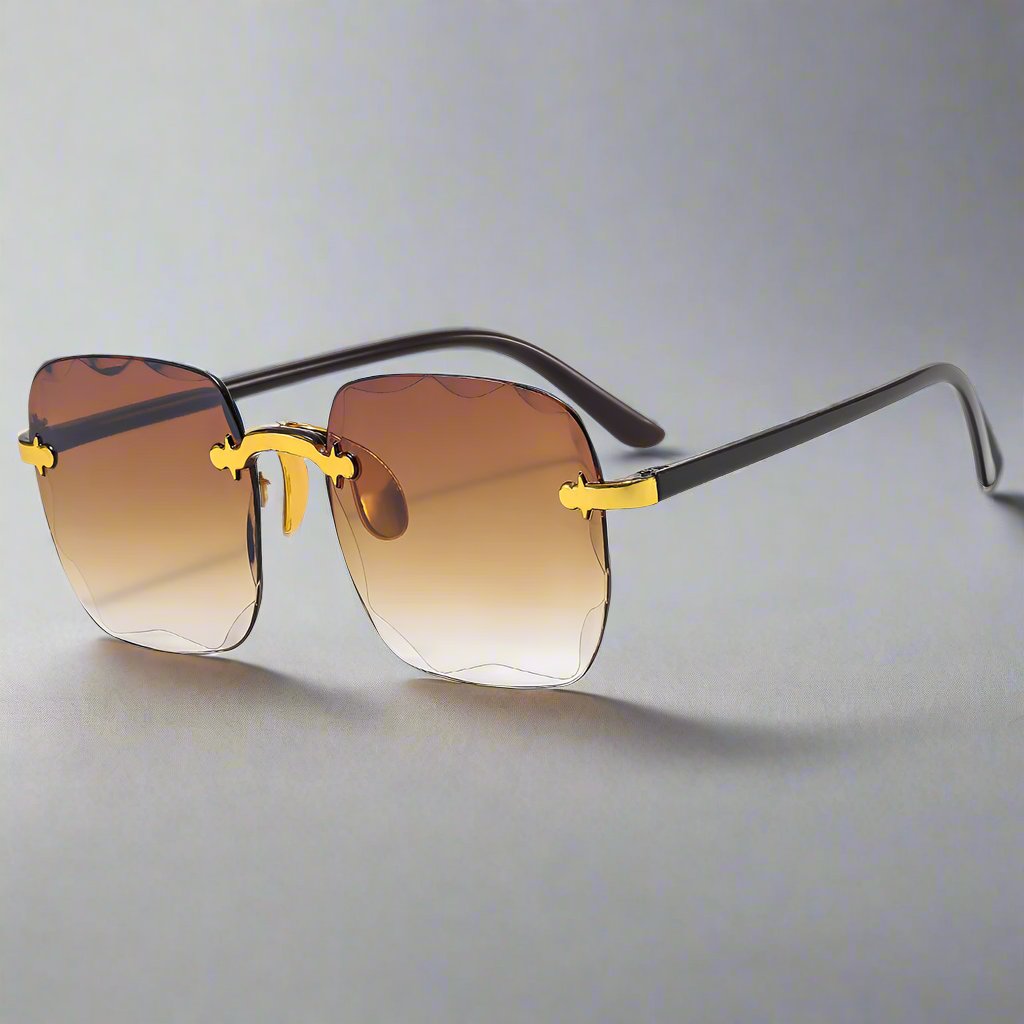 Rimless Gradient Sunglasses