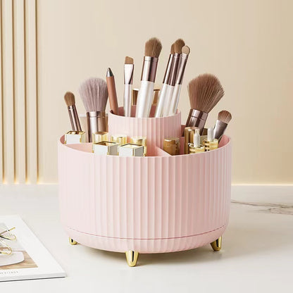 360° Rotating Makeup Brush Organizer