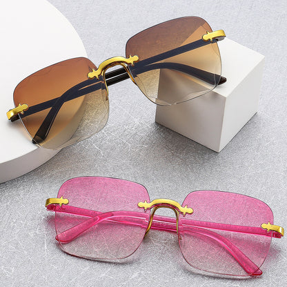 Rimless Gradient Sunglasses