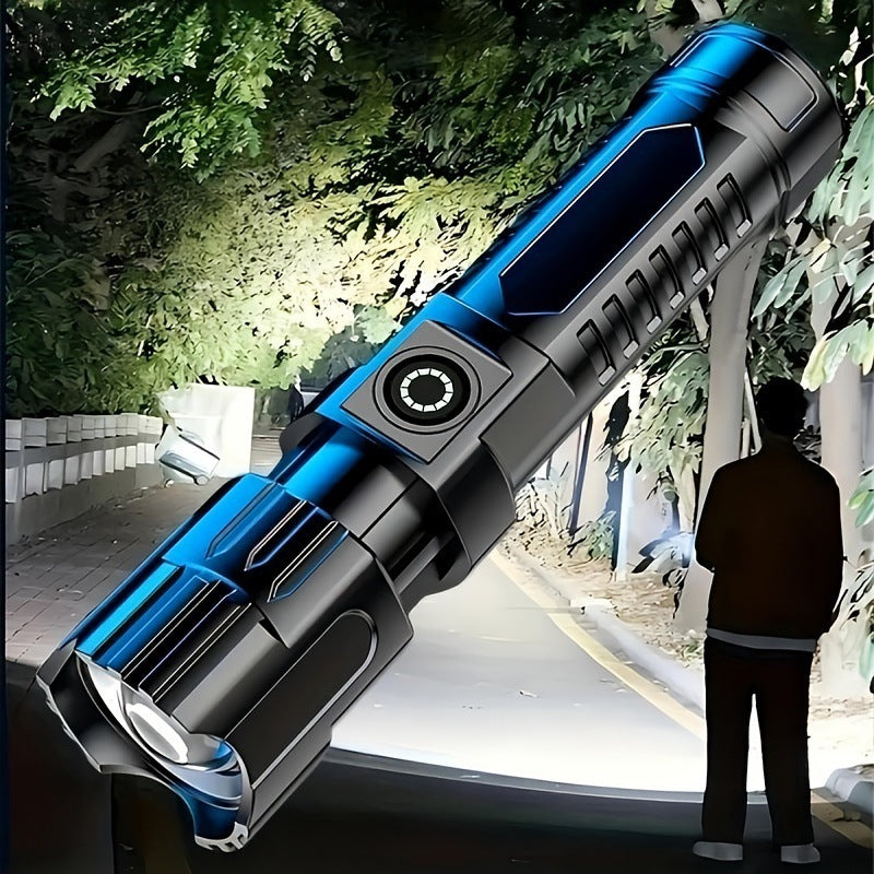 USB Rechargeable Zoom LED Flashlight