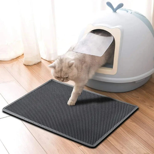 Double-Layer Honeycomb Cat Litter Mat