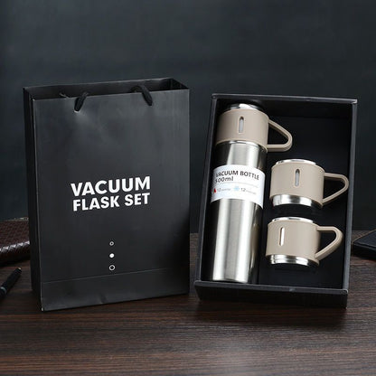 Stainless Steel Vacuum Flask Set