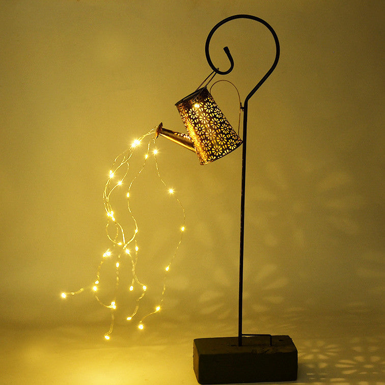 Solar LED Watering Can String Lights