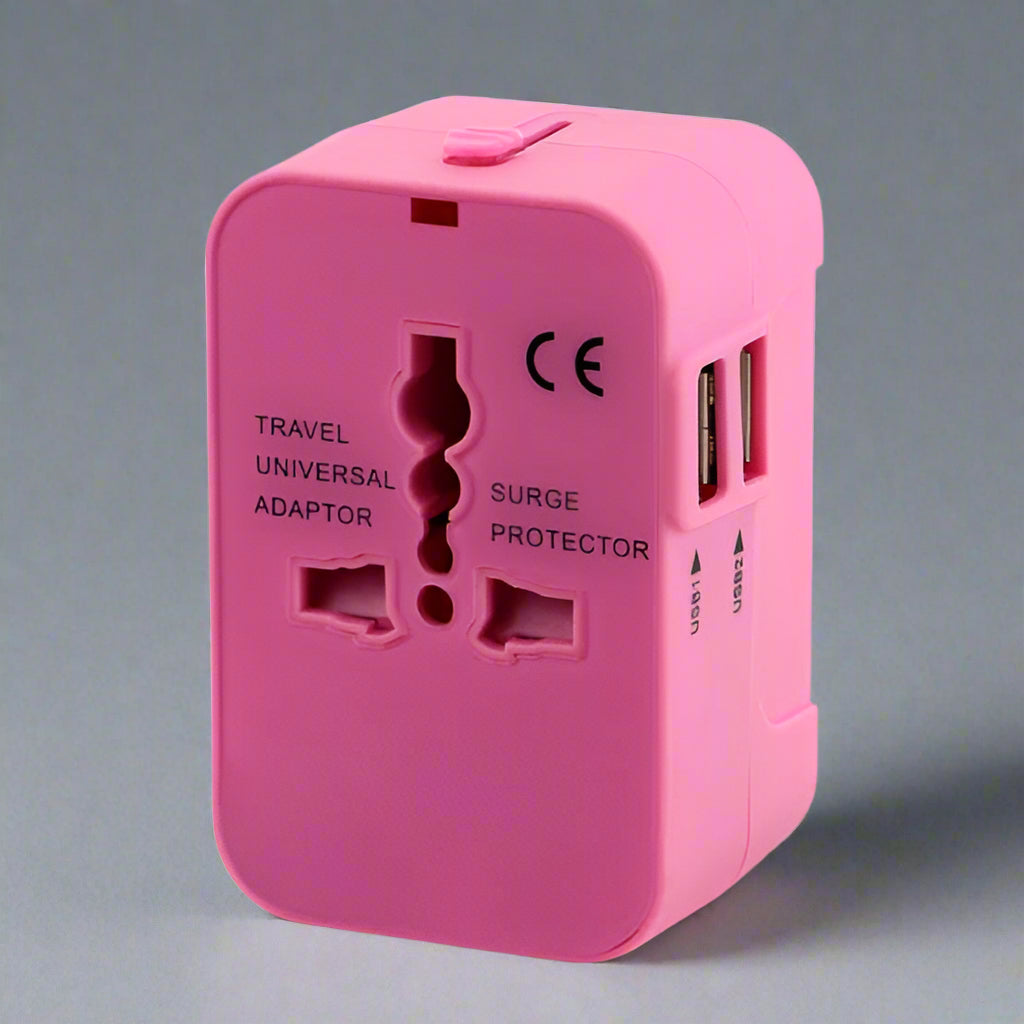 Universal Travel Adapter with Dual USB Ports