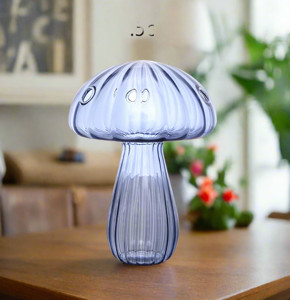 Nordic Mushroom Glass Vase