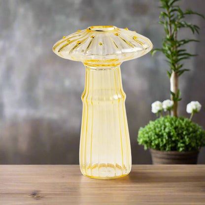 Nordic Mushroom Glass Vase