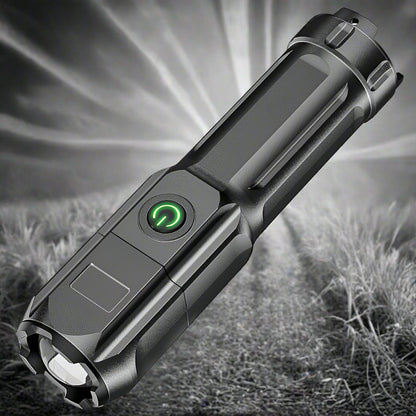 Portable USB Rechargeable Zoom Flashlight