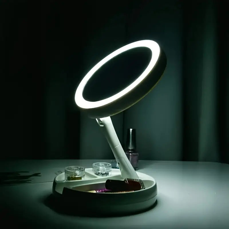 LED Foldable Vanity Mirror