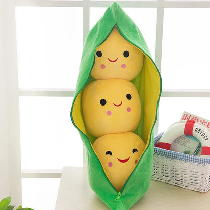 Pea Pod Plush Pillow - 25cm