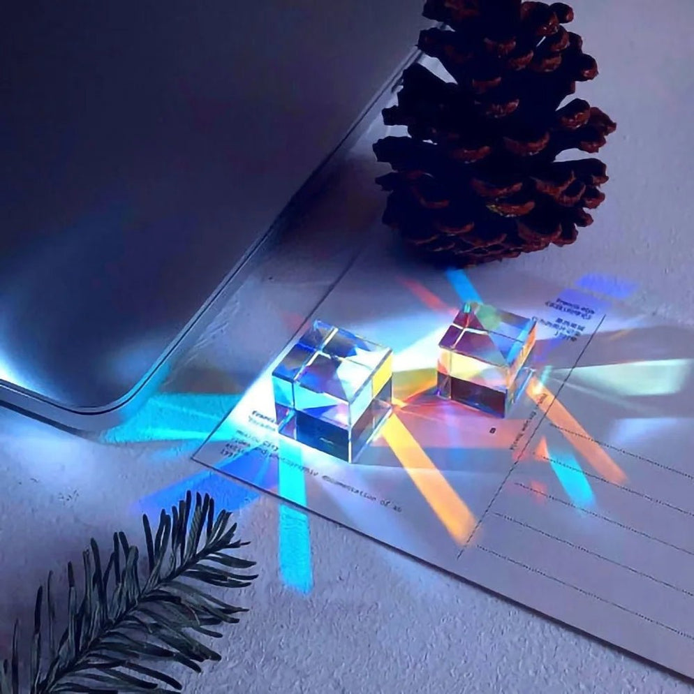 Optical Glass Prism Cube